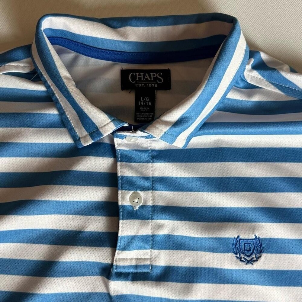 Chaps Blue And White Striped‎ 3 A 55